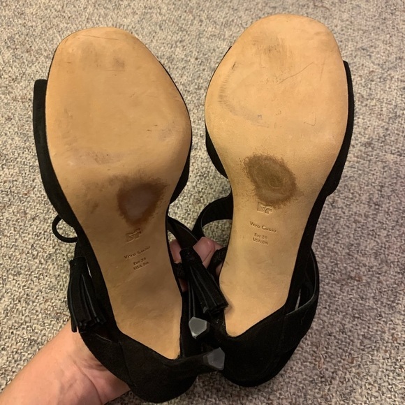 Diane Von Furstenberg Arabella Suede Lace up Heels - Picture 8 of 9